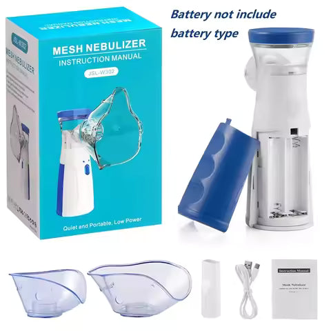 Portable Mesh Nebulizer – Quiet & Rechargeable for Kids and Adults