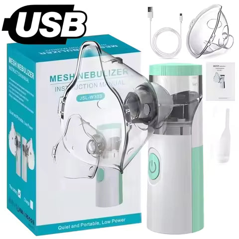 Portable Mesh Nebulizer – Quiet & Rechargeable for Kids and Adults