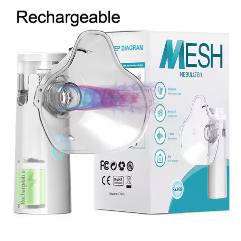 Portable Mesh Nebulizer – Quiet & Rechargeable for Kids and Adults