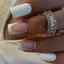 Multicolor 12 Pcs Stylish Artificial Nails Set